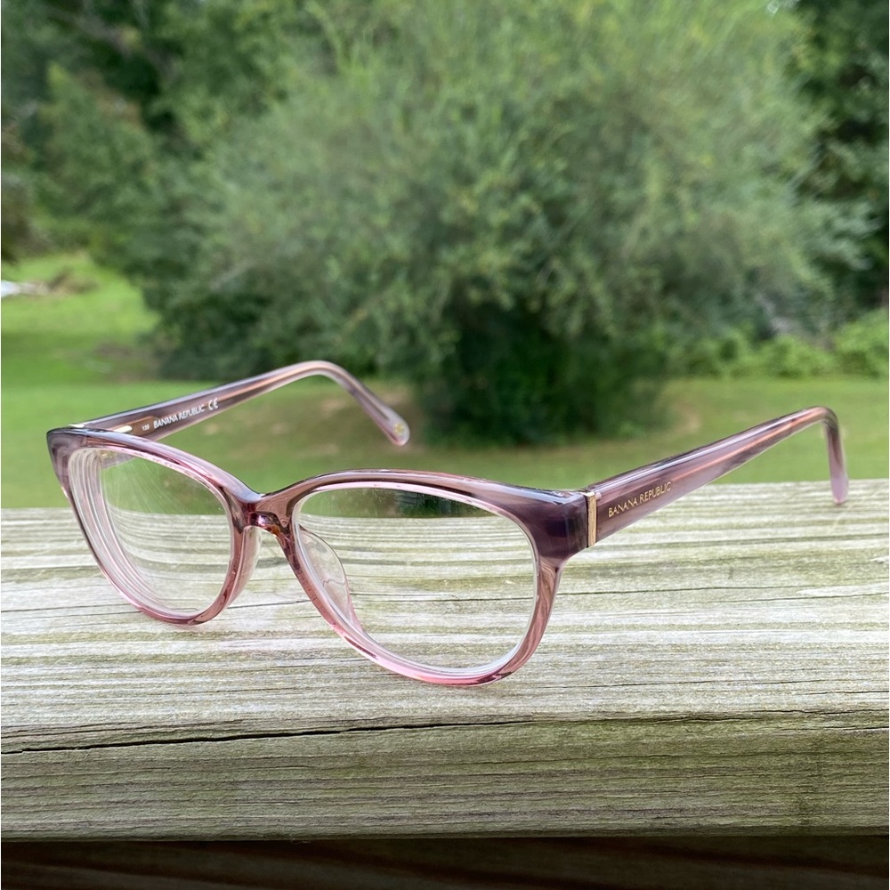 Banana Republic glasses frames Vale Mauve pink translucent 50[]15 135